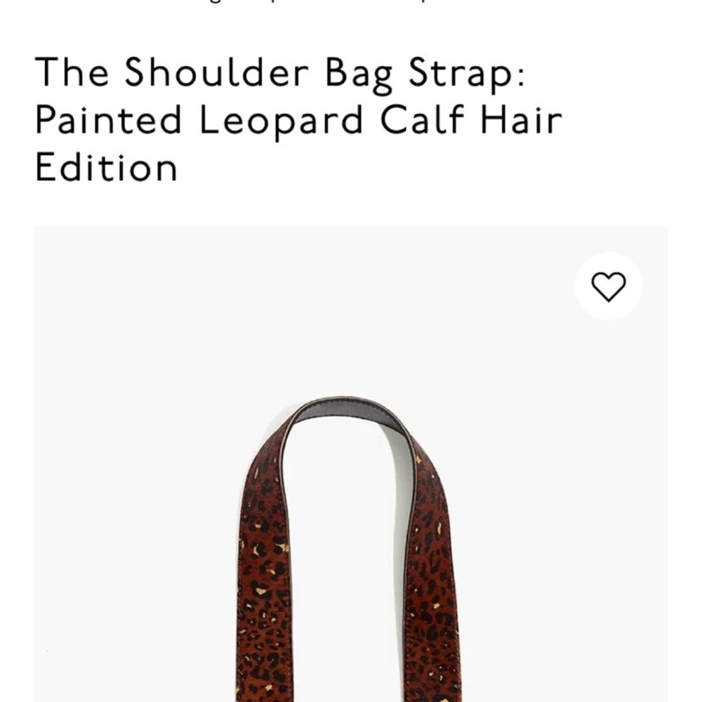 Madewell shoulder bag strap